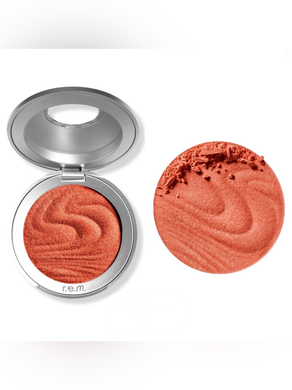 NEW r.e.m. beauty Hypernova Satin Matte Blush Sun Pop (Vibrant Coral) Full Size